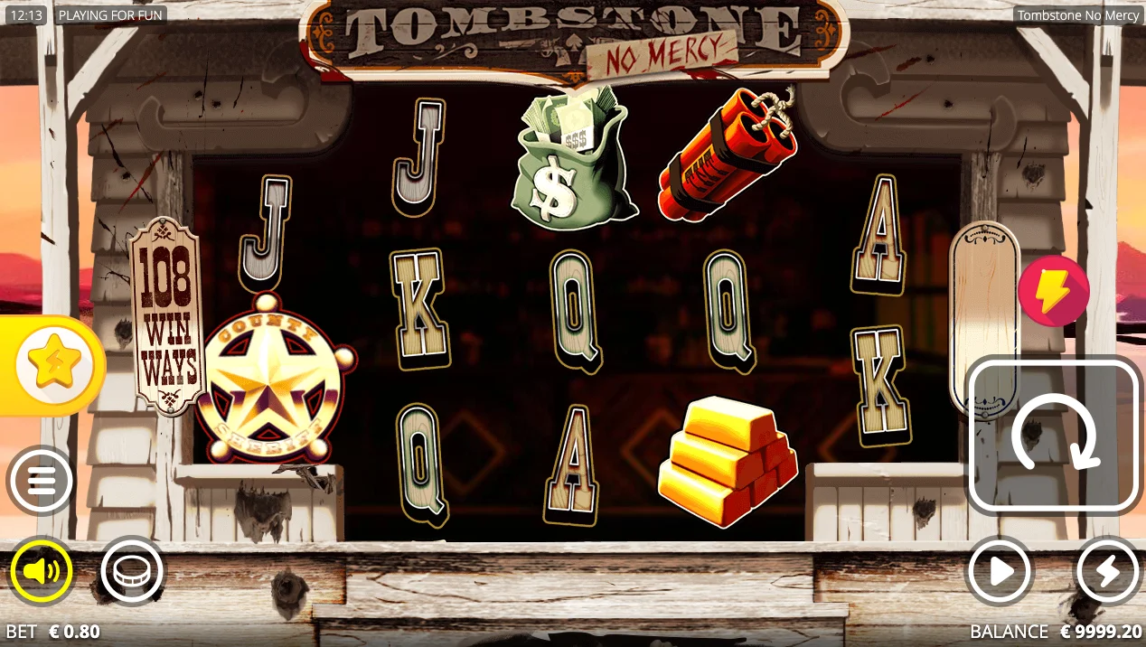 Tombstone No Mercy gameplay showing Justice and Gunslinger bonus rounds